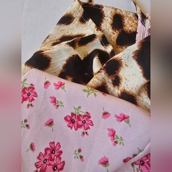 Dancing Leopard Floral Pink And Animal Print Dress Size 8 - Picture 9 of 14